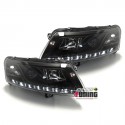 PHARES DE JOUR AU XENON AUDI A6 2004-2008 NOIRS (04181)