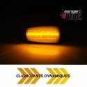 REPETITEURS NOIRS - CLIGNOTANTS LED DYNAMIQUE PEUGEOT CITROEN 106, 306, 406, SAXO,...(05707)