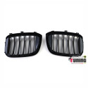 GRILLES DE CALANDRES SPORT NOIRES DOUBLE AILETTES BMW X3 G01 & X4 G02 (05709)
