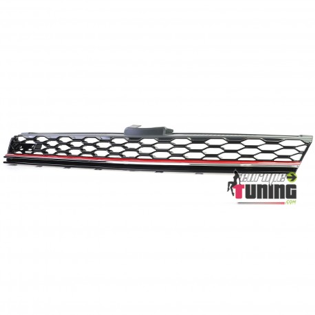 CALANDRE SPORT SANS SIGLE PACK GTI ROUGE VOLKSWAGEN VW GOLF 7 2012-2017 (05710)