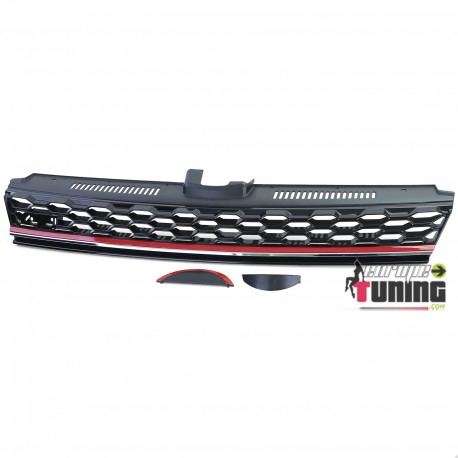 CALANDRE SPORT SANS SIGLE PACK GTI ROUGE VOLKSWAGEN VW GOLF 7 2012-2017 (05710)