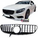 CALANDRE LIGNE AMG GT NOIR MERCEDES CLASSE S COUPE C217 CABRIO A217 PH2 2017- (05714)