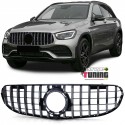 CALANDRE NOIRE ET CHROME LIGNE GT MERCEDES GLC X253 C253 PH2 2020- (05717)