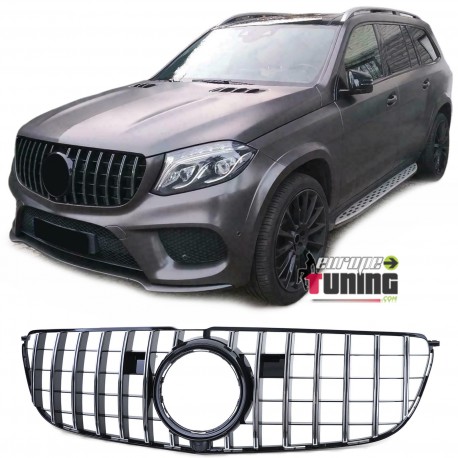 CALANDRE NOIRE ET CHROME LIGNE GT AMG POUR MERCEDES GL X166 2016-2019 PH2 (05235)