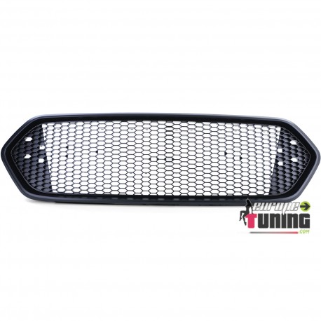 CALANDRE SPORT NOIRE GRILLE NID D ABEILLE POUR FORD TRANSIT CUSTOM 2018- (05719)