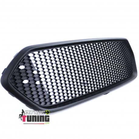 CALANDRE SPORT NOIRE GRILLE NID D ABEILLE POUR FORD TRANSIT CUSTOM 2018- (05719)