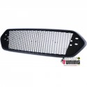 CALANDRE SPORT NOIRE GRILLE NID D ABEILLE POUR FORD TRANSIT CUSTOM 2018- (05719)