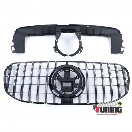 CALANDRE PANAMERICANA NOIRE CHROME LIGNE GT AMG POUR MERCEDES GLS X167 2019- (05721)