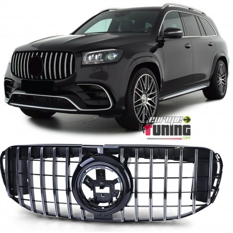 CALANDRE PANAMERICANA NOIRE CHROME LIGNE GT AMG POUR MERCEDES GLS X167 2019- (05721)