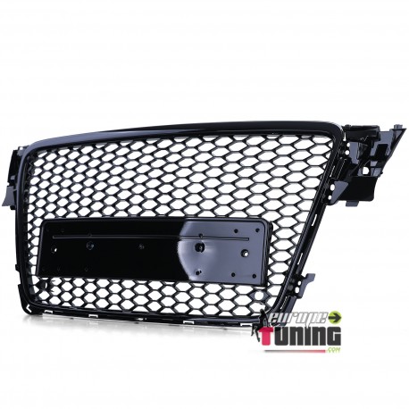 CALANDRE SPORT NOIRE GRILLE NID D ABEILLE LIGNE RS4 AUDI A4 B8 2007-2011 PH1 (05722)