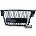 CALANDRE SPORT NOIRE GRILLE NID D ABEILLE LIGNE RS4 AUDI A4 B8 2007-2011 PH1 (05722)