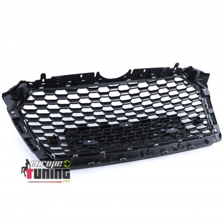 CALANDRE NOIRE BRILLANTE LIGNE RS4 AUDI A4 B9 2015-2019 PH1 AVEC PDC (05723)