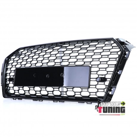CALANDRE NOIRE BRILLANTE LIGNE RS4 AUDI A4 B9 2015-2019 PH1 AVEC PDC (05723)