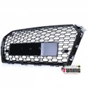 CALANDRE NOIRE BRILLANTE LIGNE RS4 AUDI A4 B9 2015-2019 PH1 AVEC PDC (05723)