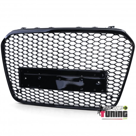 CALANDRE SPORT NOIRE GRILLE NID D ABEILLE LIGNE RS6 AUDI A6 C7 2011-2014 PH1 (05724)