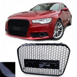 CALANDRE SPORT NOIRE GRILLE NID D ABEILLE LIGNE RS6 AUDI A6 C7 2011-2014 PH1 (05724)