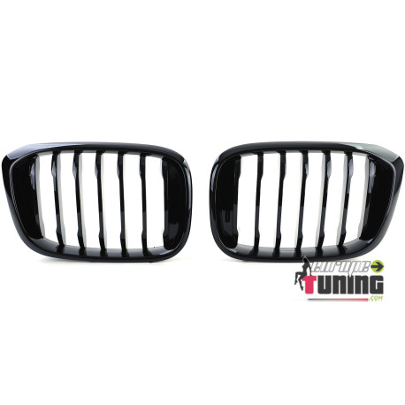 GRILLES DE CALANDRES NOIRES BRILLANTES SPORT M PERFORMANCE BMW X3 G01 - X4 G02 (05737)