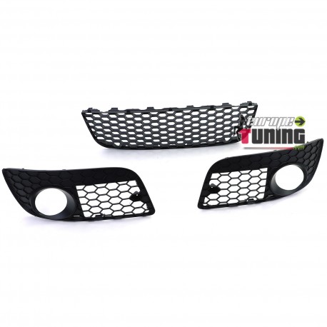 KIT GRILLES DE CALANDRES INFERIEURES SPORT NID D ABEILLE VW GOLF 5 GTI (05738)