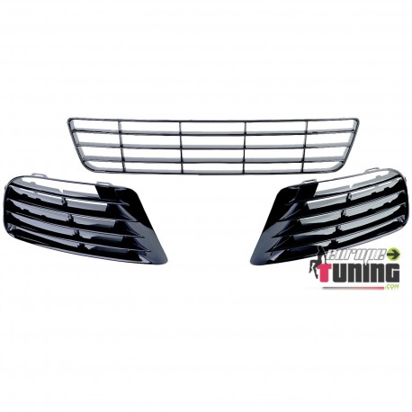 KIT GRILLES DE CALANDRES INFERIEURES SPORT VW GOLF 6 R20 (05739)