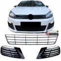 KIT GRILLES DE CALANDRES INFERIEURES SPORT VW GOLF 6 R20 (05739)