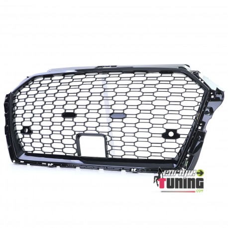 CALANDRE SPORT NOIRE GRILLE NID D ABEILLE LIGNE RS3 AUDI A3 8V 2016-2020 PH2 (05741)