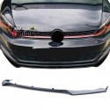 SPOILER AVANT SPORT NOIR BRILLANT POUR PARE CHOCS VOLKSWAGEN VW GOLF 7 STANDARD (05560)