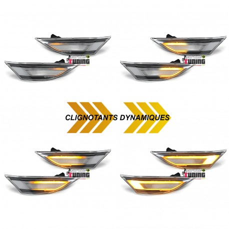 REPETITEURS CLIGNOTANTS LEDS DYNAMIQUES PORSCHE 911 991 BOXTER 981 (05756)