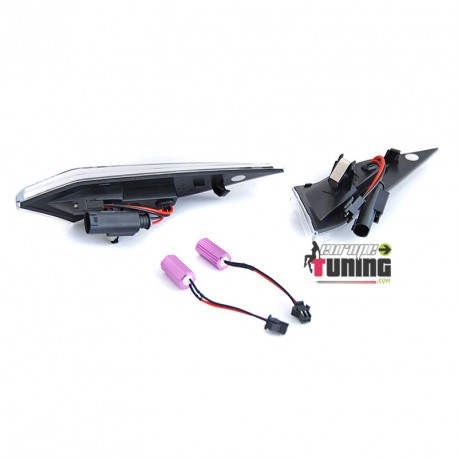 REPETITEURS NOIRS CLIGNOTANTS LEDS DYNAMIQUES PORSCHE 911 991 BOXTER 981 (05757)
