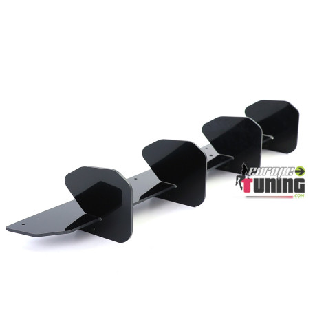 DIFFUSEUR ARRIERE SPORT NOIR BRILLANT POUR PARE CHOCS VW GOLF 8 R LINE (05774)
