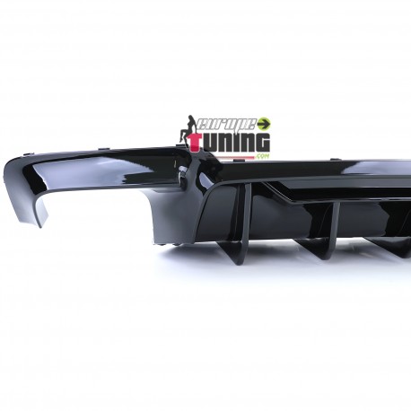 DIFFUSEUR SPORT DUPLEX HAUTE PERFORMANCE NOIR BMW SERIE 5 F10 F11 550i M550d (05786)