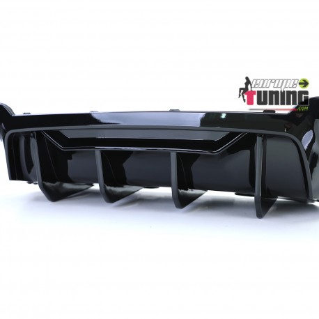 DIFFUSEUR SPORT DUPLEX HAUTE PERFORMANCE NOIR BMW SERIE 5 F10 F11 550i M550d (05786)