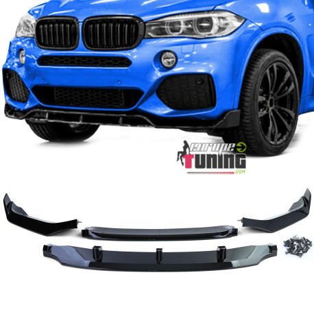 SPOILER AVANT SPORT PERFORMANCE NOIR BMW X5 F15 PACK M 2013-2018 (05792)