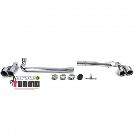 KIT CONVERSION 4 SORTIES ECHAPPEMENT DUPLEX BMW SERIE 3 E90 E91 323 325 328 330 (05793)