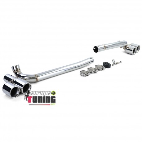 KIT CONVERSION 4 SORTIES ECHAPPEMENT DUPLEX BMW SERIE 3 E90 E91 323 325 328 330 (05793)