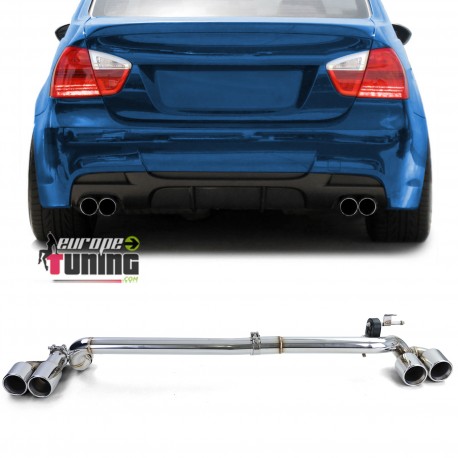 KIT CONVERSION 4 SORTIES ECHAPPEMENT DUPLEX BMW SERIE 3 E90 E91 323 325 328 330 (05793)