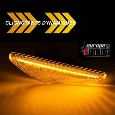 2 REPETITEURS NOIRS CLIGNOTANTS SEQUENTIELS LED DYNAMIQUE BMW SERIE 3 E46 COUPE CABRIO 2003-2007 (05795)