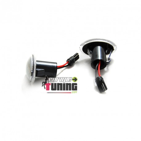 2 REPETITEURS CHROME CLIGNOTANTS LATERAUX LED FIAT 500 - FORD KA - LANCIA YPSILON (05796)