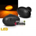 2 REPETITEURS NOIRS CLIGNOTANTS LATERAUX LED FIAT 500 - FORD KA - LANCIA YPSILON (05797)