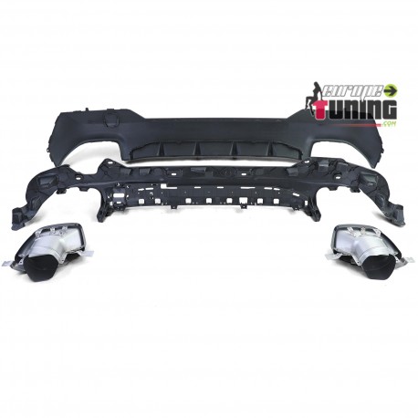 DIFFUSEUR SPORT STYLE M440 AVEC SORTIES NOIRES BMW SERIE 4 G22 G23 420 430 (05806)