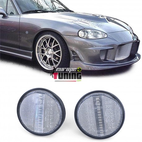 CLIGNOTANTS LATERAUX CHROME LED MAZDA MX5 NA NB NBFL NC (05811)
