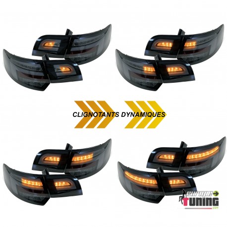 FEUX FUMES NOIRS A CLIGNOTANTS SEQUENTIELS LED AUDI A3 8P SPORTBACK 2008-2012 (05814)