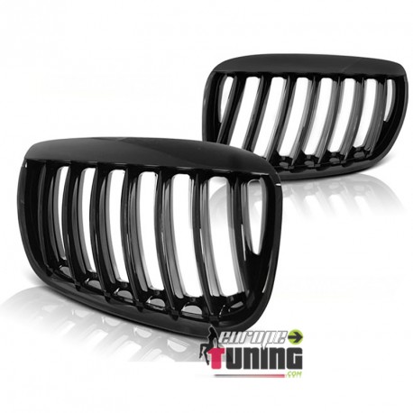 GRILLES CALANDRES SPORT NOIR BRILLANT BMW X5 E53 FACELIFT 2003-2007 (05823)