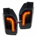FEUX ROUGES NOIRS CELIS A LEDS DYNAMIQUES POUR VW T6 A HAYON / PORTE RABATTABLE (04898)