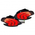 FEUX ARRIERES ROUGES NOIRS LEDS CELIS PEUGEOT 208 (05831)
