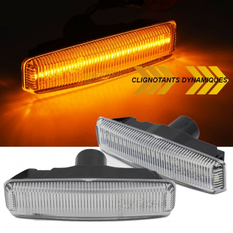 REPETITEURS CHROME CLIGNOTANTS LEDS DYNAMIQUES BMW SERIE 5 E39 (05844)