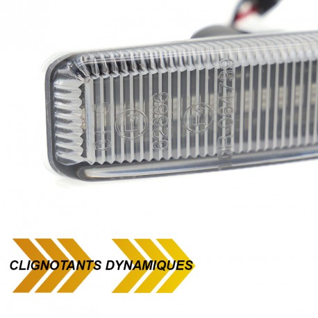 REPETITEURS CHROME CLIGNOTANTS LEDS DYNAMIQUES BMW SERIE 5 E39 (05844)