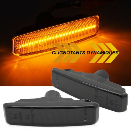 REPETITEURS NOIRS CLIGNOTANTS LEDS DYNAMIQUES BMW SERIE 5 E39 (05845)