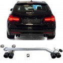 KIT CONVERSION 4 SORTIES ECHAPPEMENT NOIRES DUPLEX BMW SERIE 3 F30 F31  (05858)