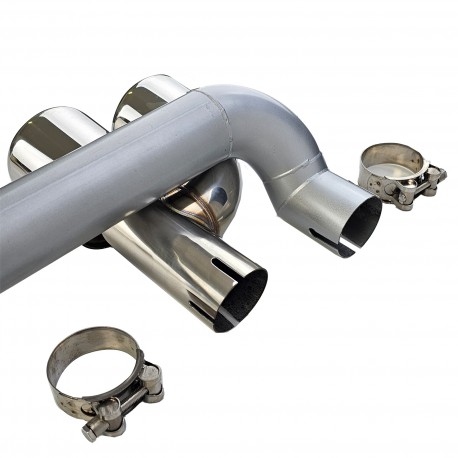 KIT CONVERSION 4 SORTIES ECHAPPEMENT CHROME DUPLEX BMW SERIE 3 F30 F31  (05861