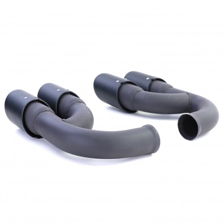 DOUBLES SORTIES ECHAPPEMENT SPORT GTS NOIRES PORSCHE CAYENNE TYPE 92A (05865)